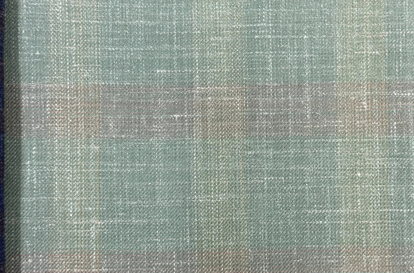 Sergio Benetti 29978 -210 Light Green Windowpane fabric swatch